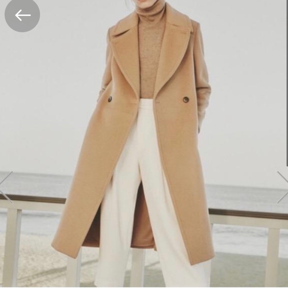 Club Monaco Daylina Wool Coat - Camel